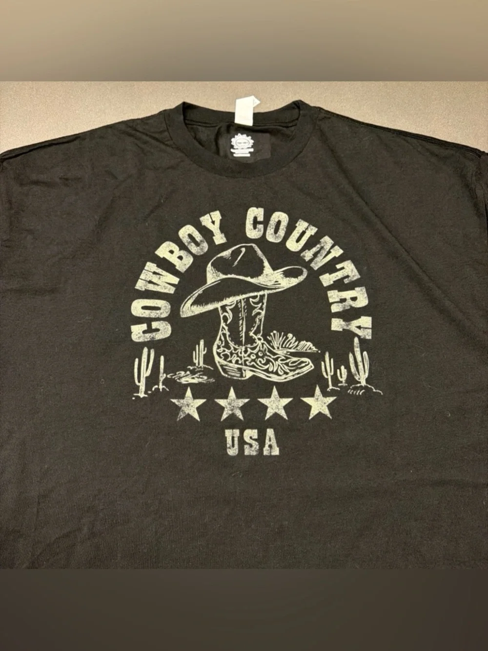 Fifth Sun Big & Tall USA Cowboy Country‎ Graphic T-Shirt Men's 4XL Black NWOT